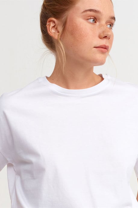 Women's Cotton Crew Neck T-Shirt - Image 4