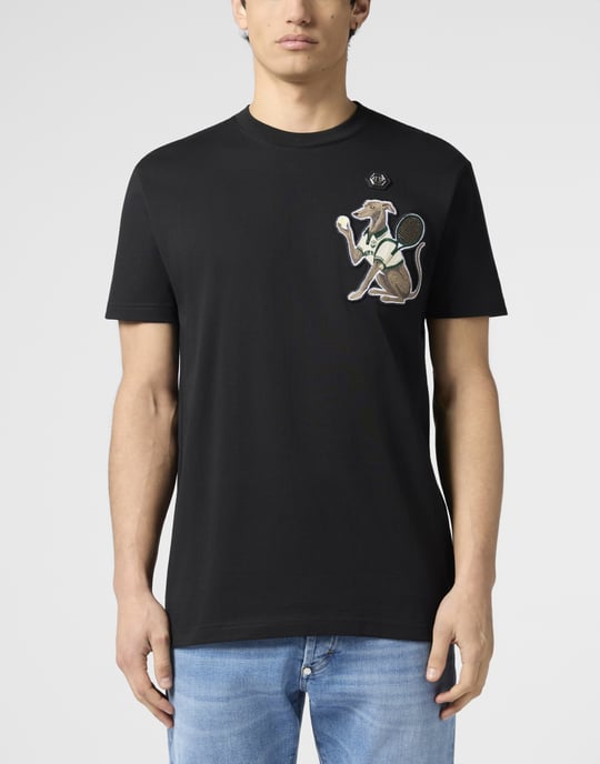 Round Neck T-Shirt Tennis Pet Patch - Image 2