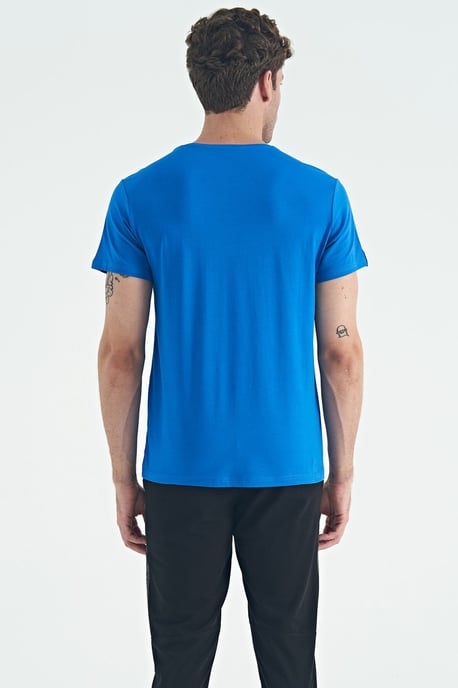 Men's Cotton Elastane Crew Neck T-Shirt - Image 5