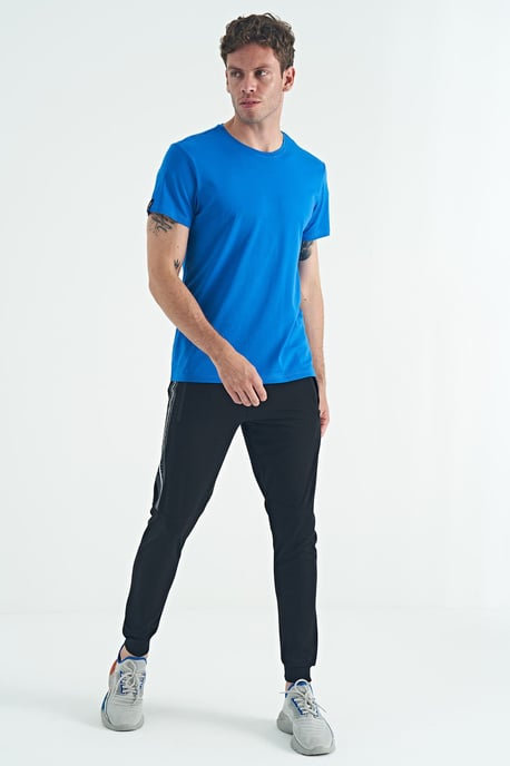 Men's Cotton Elastane Crew Neck T-Shirt - Image 6
