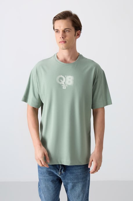 Overlookende Gedrukte Logo Crew Neck T-Shirt - Image 1