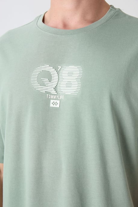 Overlookende Gedrukte Logo Crew Neck T-Shirt - Image 3