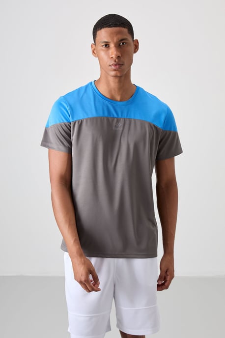 Men's Colour-Blocked Crew Neck T-Shirt - Image 4
