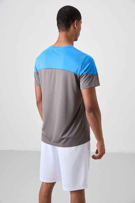 Men's Colour-Blocked Crew Neck T-Shirt - Image 5