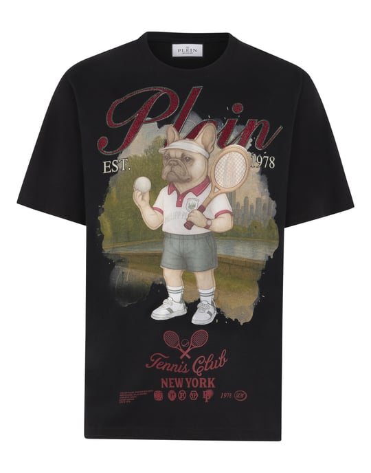 Round Neck T-Shirt Bulldog Tennis Club - Image 1