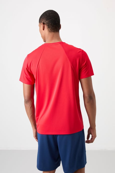 Heren Effen Polyester T-shirt met Ronde Hals - Image 5