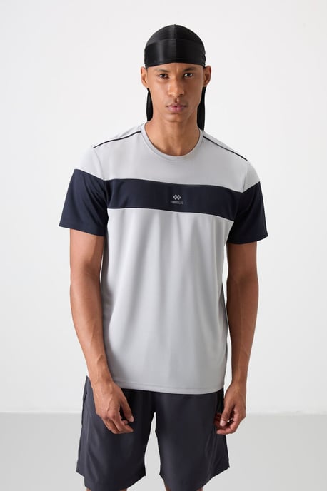 Men's Color Block Crew Neck T-Shirt - Image 5