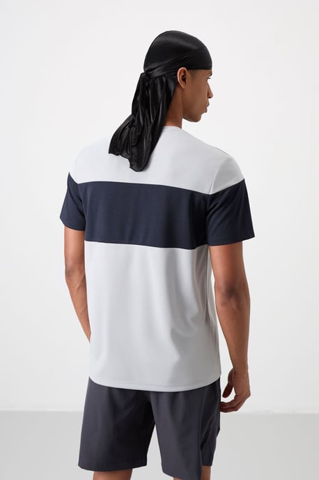 Men's Color Block Crew Neck T-Shirt - Image 6