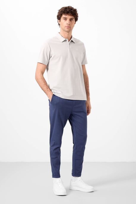 Herrarnas bomullselastan polo t-shirt - Image 2