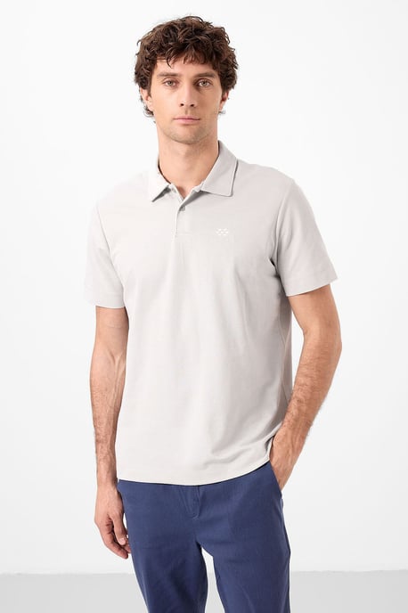 Herrarnas bomullselastan polo t-shirt - Image 3