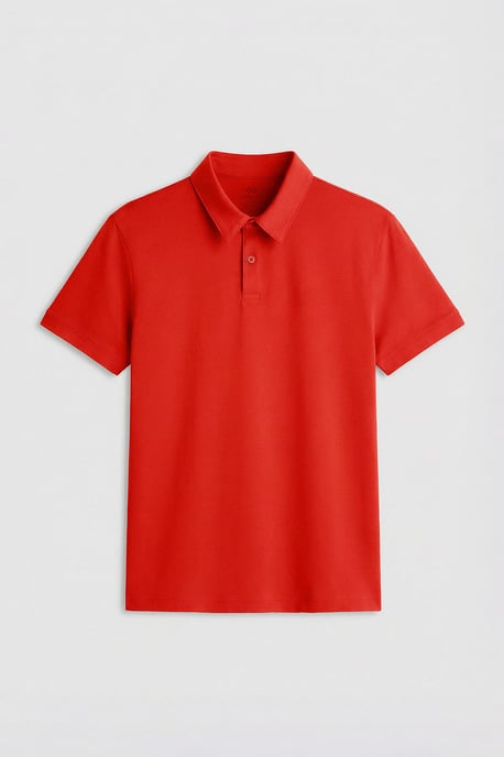 Heren Katoenen Elastaan Polo T-Shirt - Image 1