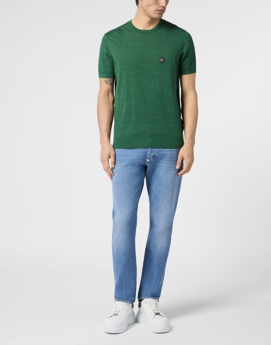 Round Neck T-Shirt Openwork Monogram Monogram - Image 4