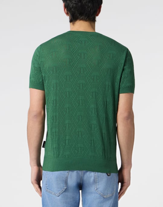 Round Neck T-Shirt Openwork Monogram Monogram - Image 5