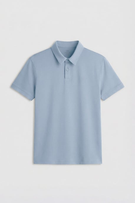 Heren Katoenen Elastaan Polo T-Shirt - Image 1