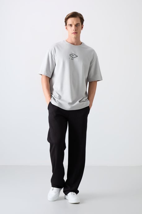 Överdimensionerad T-shirt i bomullsblandning med logotyp - Image 2