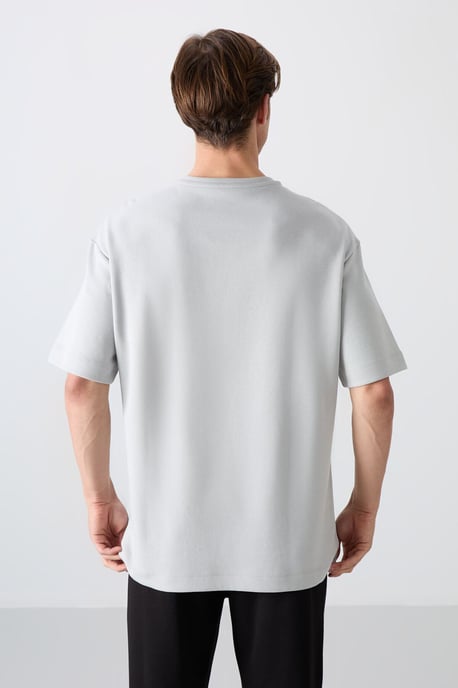 Överdimensionerad T-shirt i bomullsblandning med logotyp - Image 6