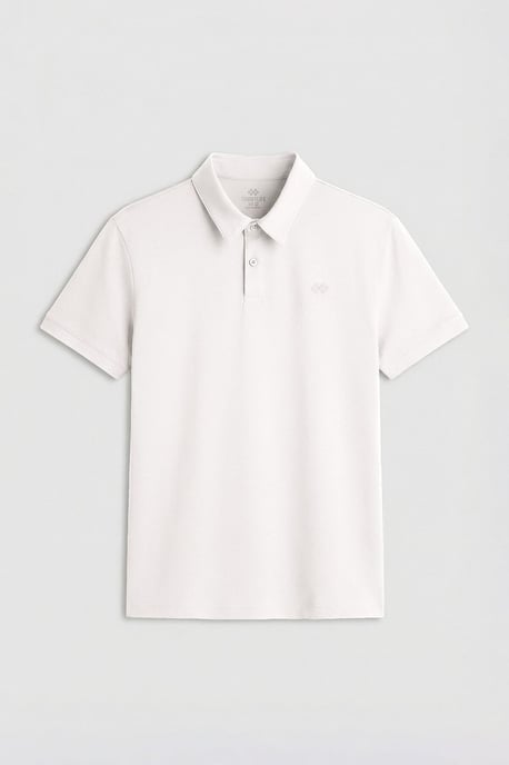 Herrarnas bomullselastan polo t-shirt - Image 1