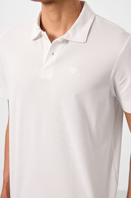 Herrarnas bomullselastan polo t-shirt - Image 3
