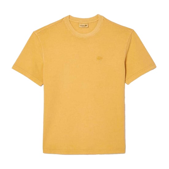 Lacoste Mens Natural Dyed Jersey T-Shirt (Orange) - Image 2