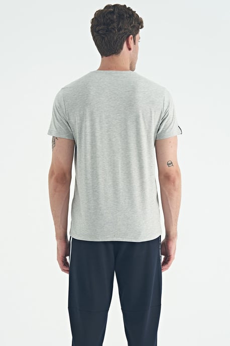 Men's Cotton Elastane Crew Neck T-Shirt - Image 6