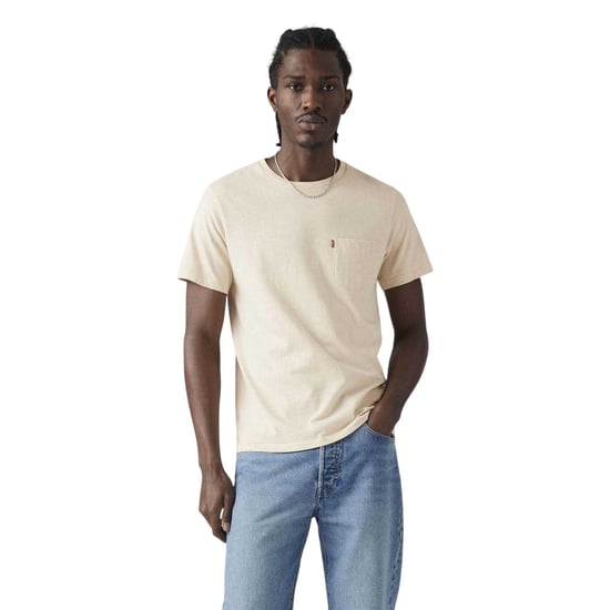 Levis Klassisk tjock T-shirt med ficka för män (Grädde) - Image 3