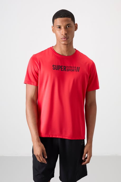 Heren Geprinte T-shirt met Ronde Hals - Image 1