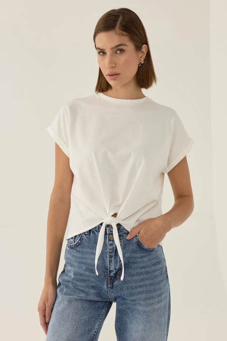 Basic Crew Neck Korta T-shirt - Image 3