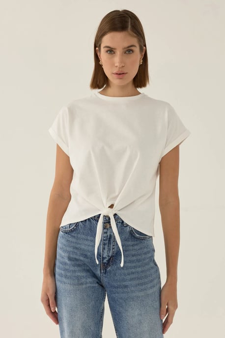 Basic Crew Neck Korta T-shirt - Image 4