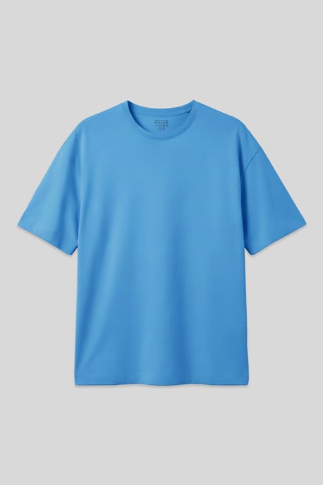 Oversized Katoenmix Crew Neck T-shirt - Image 1