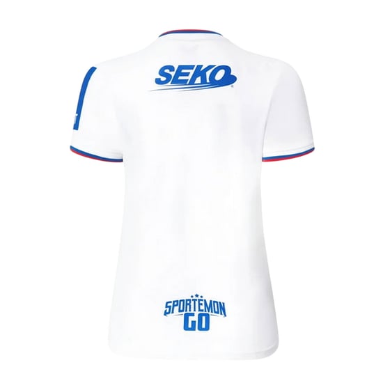 Castore Dames/Dames 2023 Rangers FC Weg-shirt (Wit, Rood) - Image 2