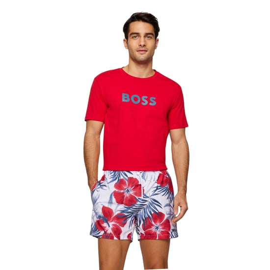 Boss Heren Hbw Logo T-Shirt (Helder rood) - Image 1