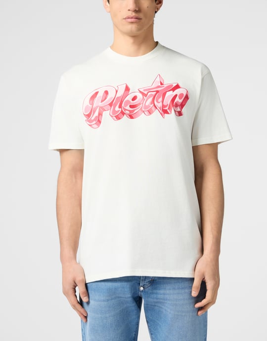 Round Neck T-Shirt Puffy Gummy Plein - Image 2