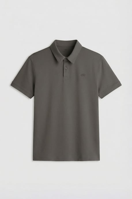 Herrarnas bomullselastan polo t-shirt - Image 1