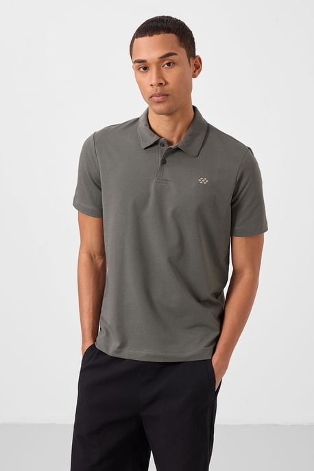 Herrarnas bomullselastan polo t-shirt - Image 4