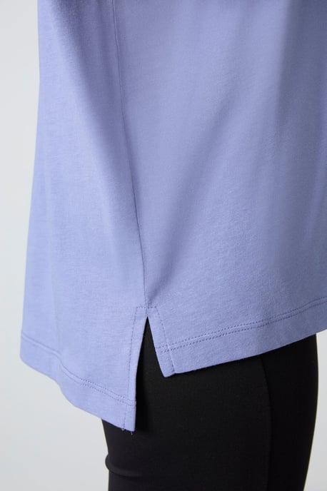 Overmaatse Katoen-Modal Crew Neck T-Shirt - Image 5