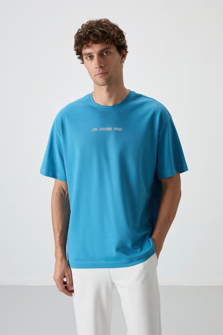 Oversized Printed Crew Neck T-Shirt - Image 1