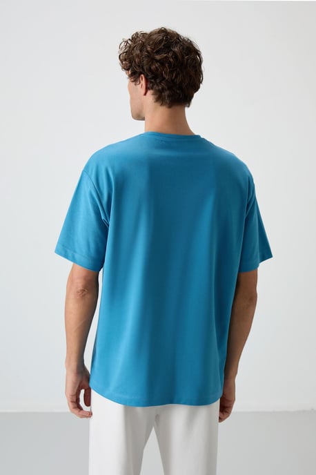Oversized Printed Crew Neck T-Shirt - Image 5