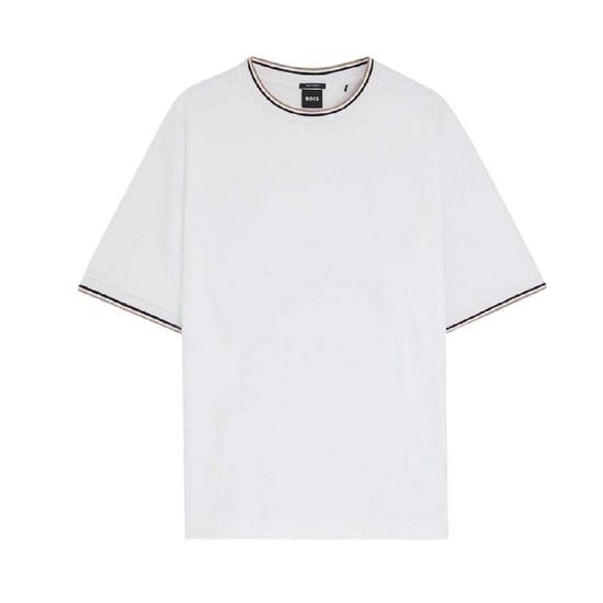 Boss Effen geweven T-shirt voor heren (Wit) - Image 1