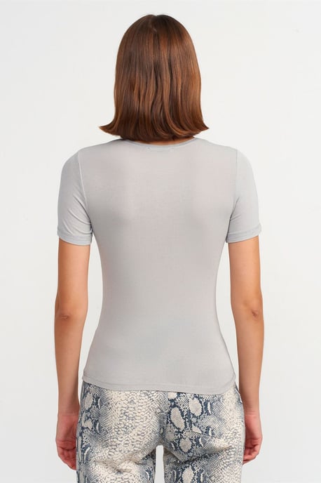 Dames Slim Fit Ronde Hals T-Shirt - Image 2