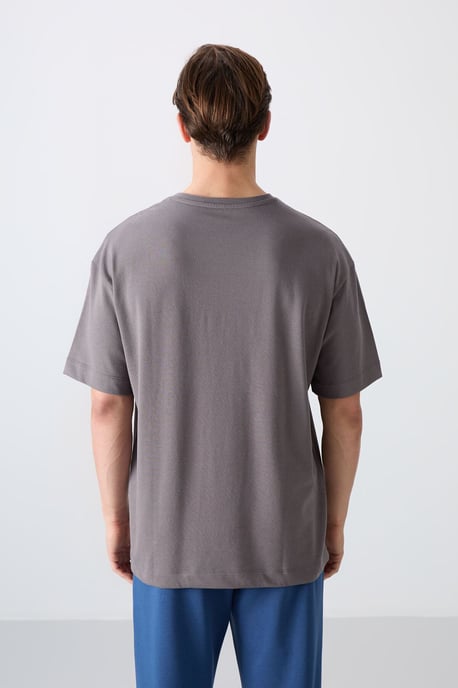 Oversized tryckt bomullsblandning T-shirt - Image 5