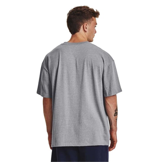 Under Armour Unisex Adult Heavyweight Short-Sleeved T-Shirt (Grey) - Image 4