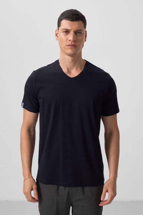 Heren V-hals Korte Mouw T-shirt - Image 5