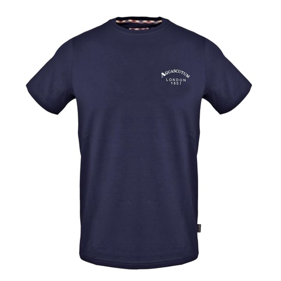 Aquascutum Mens London Regular T-Shirt (Navy) - Image 1