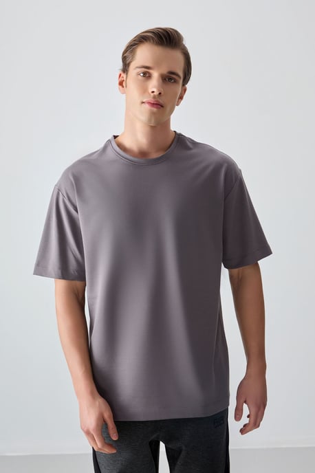 Overmaatse Katoenmix Crew Neck T-Shirt - Image 4