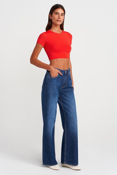Dames Slim Fit Crop T-Shirt - Image 4
