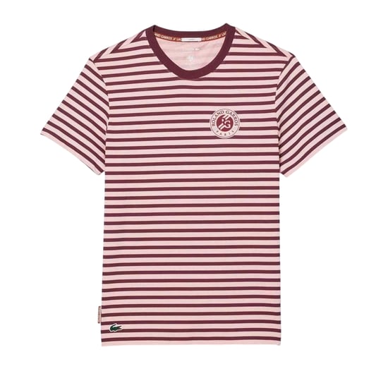 Lacoste Unisex volwassen Roland Garros Edition Regular Tennis T-Shirt (Roze) - Image 1