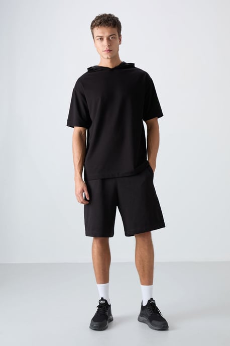 Oversized Hooded Short-Sleeve T-Shirt - Image 2