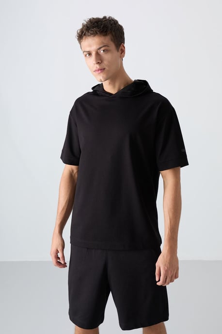 Oversized Hooded Short-Sleeve T-Shirt - Image 4