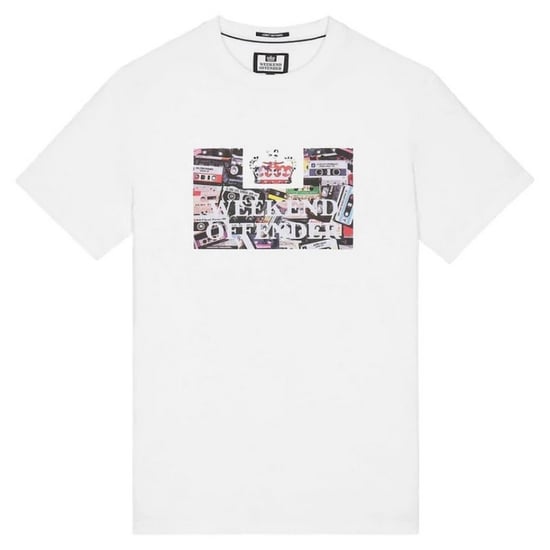 Weekend Offender Heren-T-shirt van katoen met grafische print (Wit) - Image 2