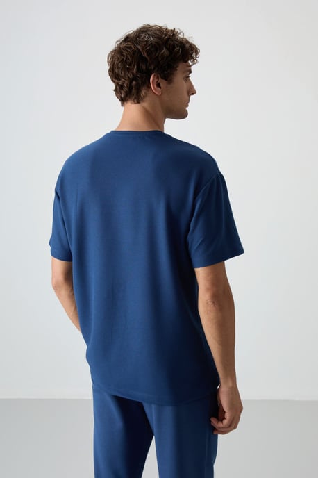 Oversized jersey t-shirt med ficka - Image 5